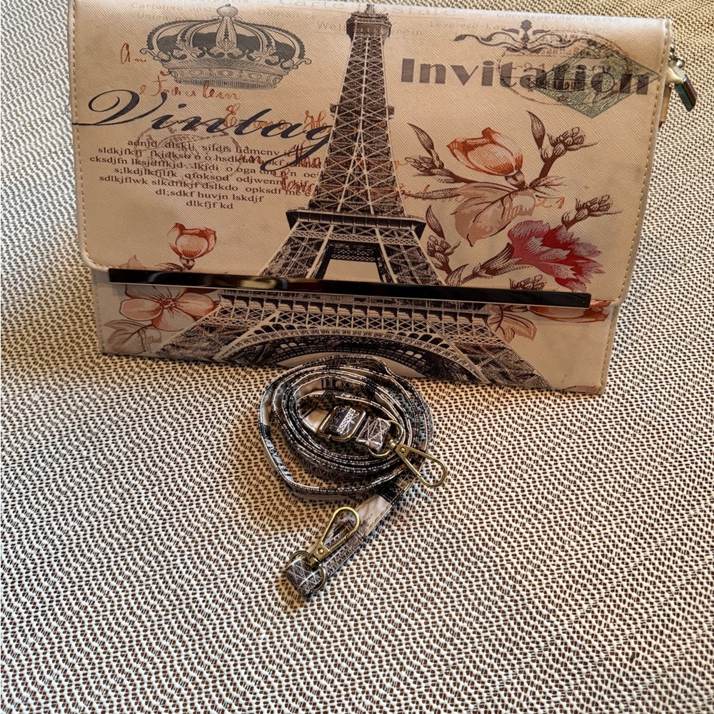 Vintage Parisian Print Women's Bag